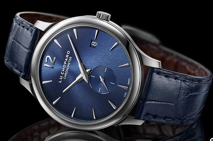 L.U.C-XPS-white-gold-with-blue-dial-and-strap Image