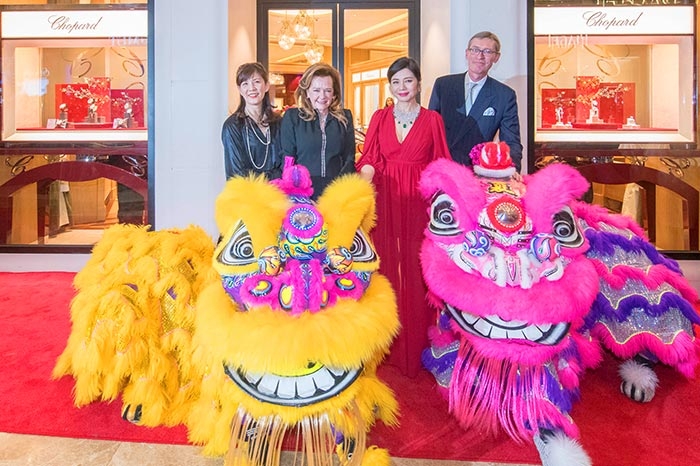 From left - Theresa Leung, Caroline Scheufele, Cherie Chung and Stephan Ritzmann Image