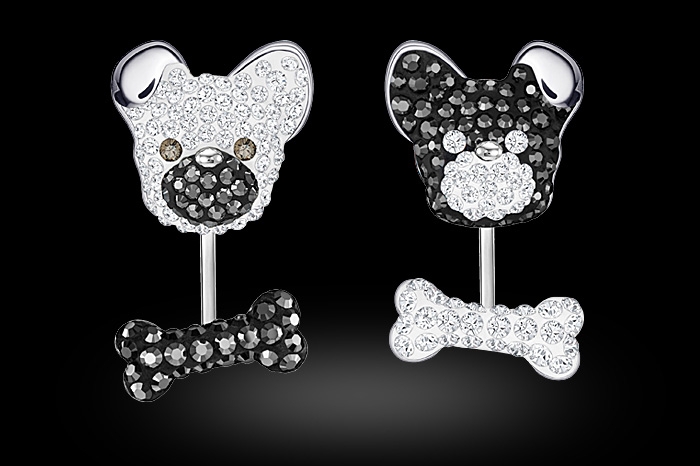 Swarovski Little Dog earrings Image