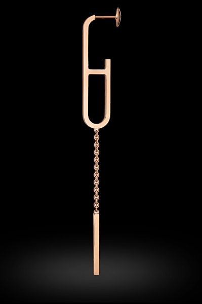 Hermes Ever Chaîne d'ancre earrings in rose gold Image