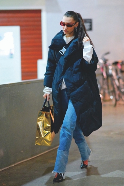 Bella Hadid wearing Malone Souliers booties in NYC Image