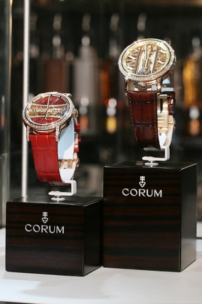 Corum Golden Bridge Round 39mm displayed at the venue Image