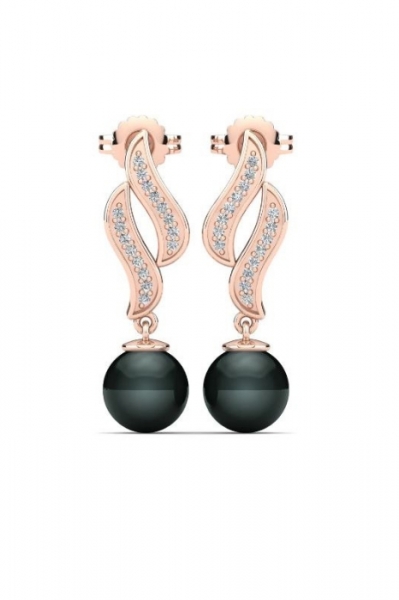 Glamira Kiaralys Black Pearl Earrings Image