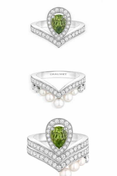 Chaumet Bague Josephine Aigrette Montage rings makes layering jewellery so easy Image