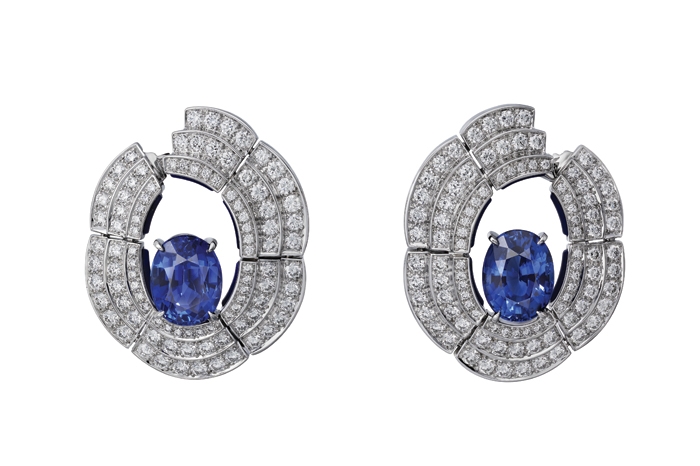 Azure Bet magnificent Sapphires gafencu magazine Cartier [Sur]Naturel High Jewellery Sinopé earrings Image