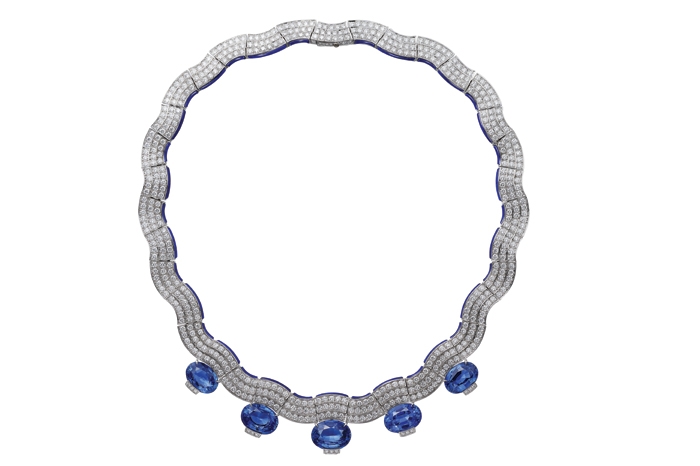 Azure Bet magnificent Sapphires gafencu magazine Cartier [Sur]Naturel High Jewellery Sinopé necklace Image