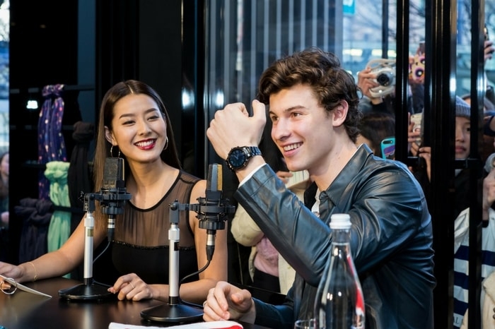 Shawn Mendes shows off his Emporio Armani Connected Smartwatch Image