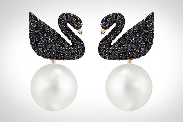 Swarovski Iconic Swan Pierced Earring Jackets Image