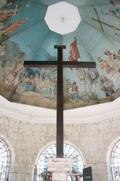 Magellan's Cross, a symbol of Catholicism, which colonised the Philippines more consummately than any political hand Image