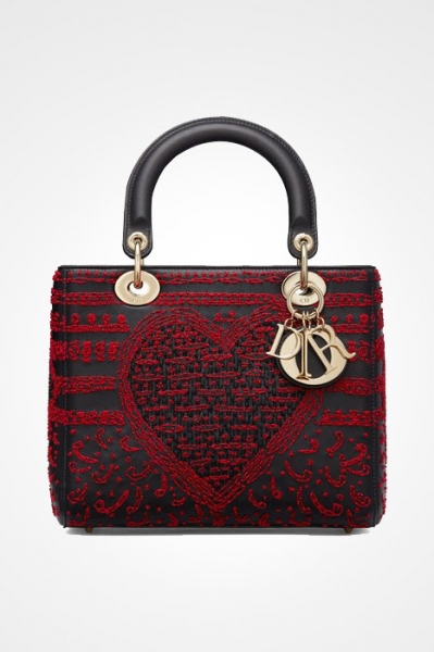 Lady Dior Bag in Embroidered Calfskin Image