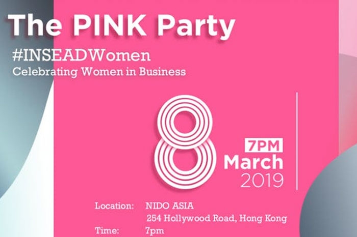 INSEAD Women in business Hong Kong - PINK party Image