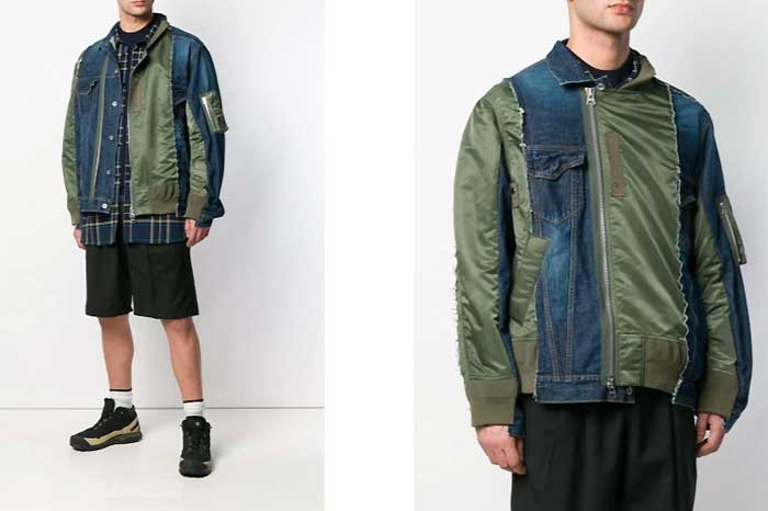 SACAI Contrast Bomber Jacket Image