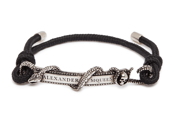 ALEXANDER MCQUEEN - Logo Skull Snake Bar Bracelet Image