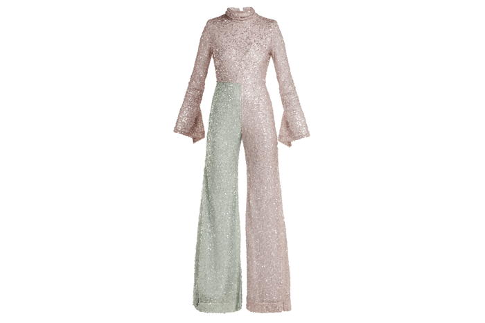 HALPERN - Flared sequin jumpsuit Image