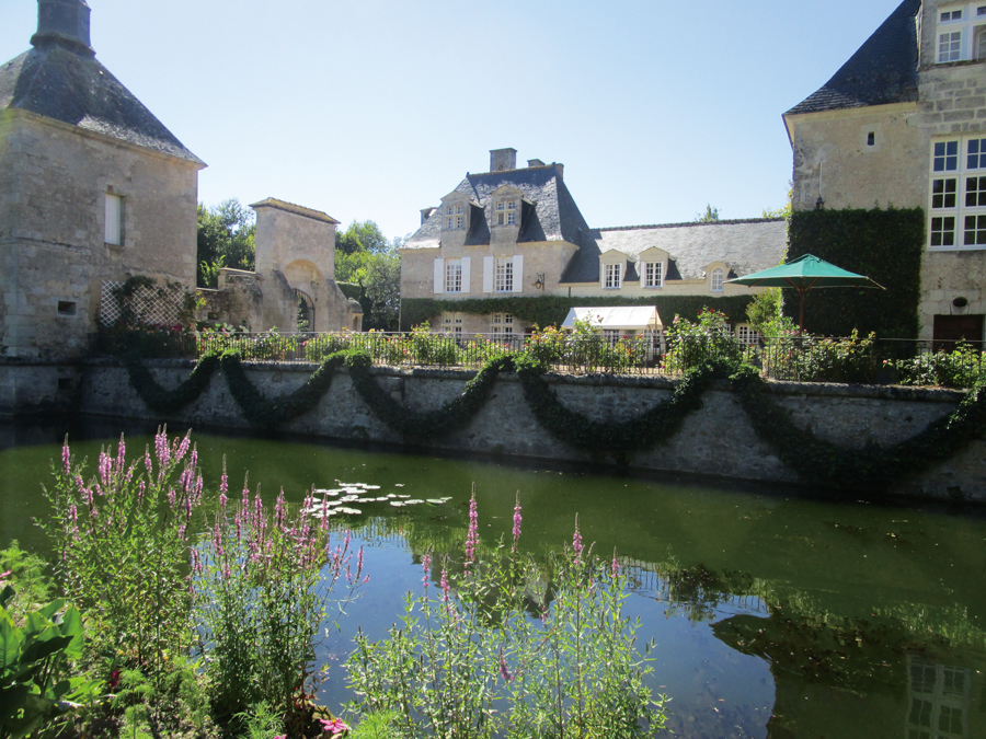 A moat surrounds this ultra-private castle in the Loire Valley outside of Tours
