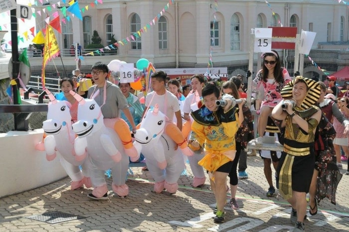 Among Hong Kong races, the Matilda Sedan Chair Race may be the most fun