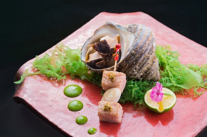 Whole Sazae features on NOBU InterContinental's Fukuoka seasonal menu