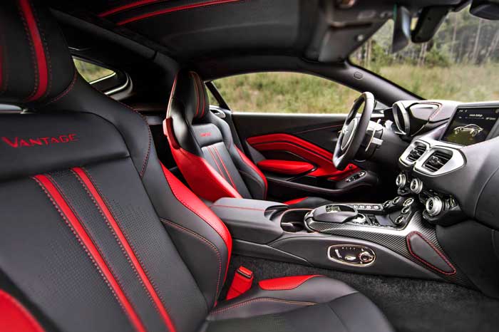 New Aston Martin Vantage interiors blend sporty chic with luxurious accoutrements