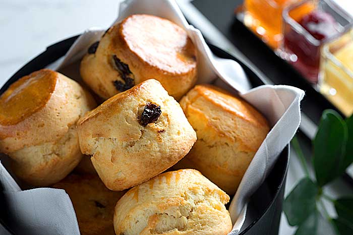 Sinfully delicious freshly-baked scones