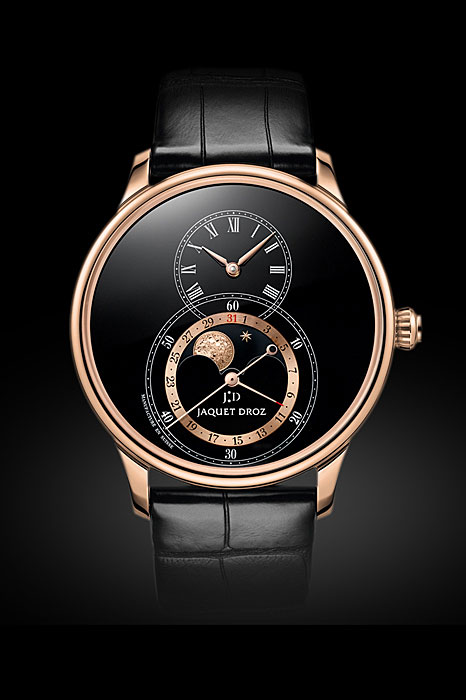 Jacquet Droz’s Grande Seconde Moon Black Enamel