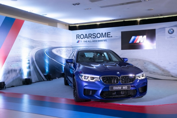 The roarsome new BMW M5 unveiled at BMW's Tsuen Wan showroom