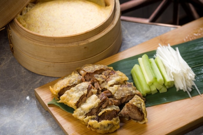 Aromatic Duck, a contemporary interpretation of the classic Peking Duck dish