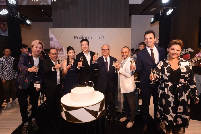 Poliform and ViA hosted their 10th anniversary celebrations at their new flagship store in Wan Chai