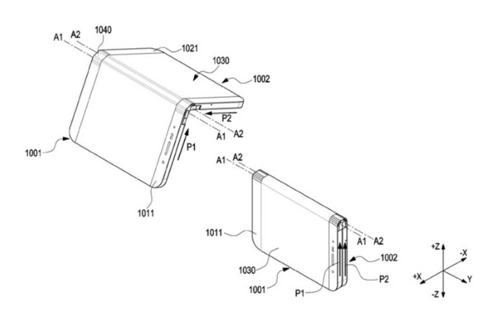 Folding smartphone