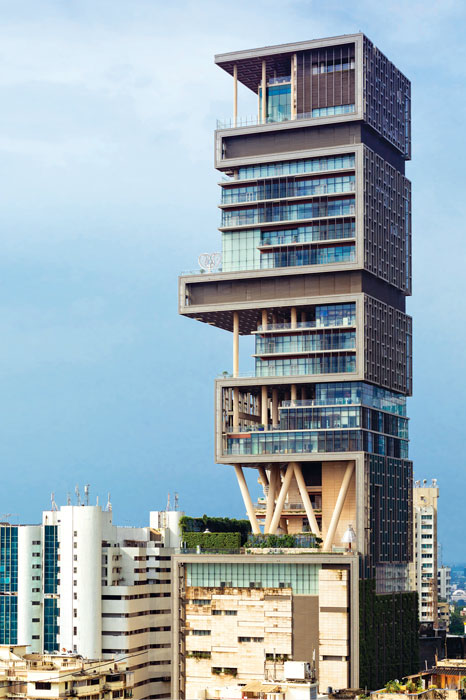 Antilia, the 27-storey Ambani residence, is the second most expensive home in the world