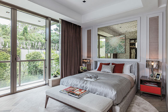 The bespoke boudoir at Mayfair adds a roguish note of digression to the home’s overall feel