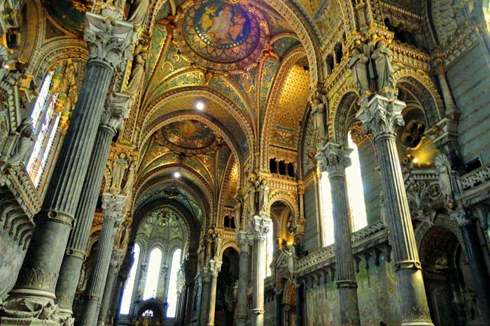 Basilique Notre Dame de Fourviere in Lyon