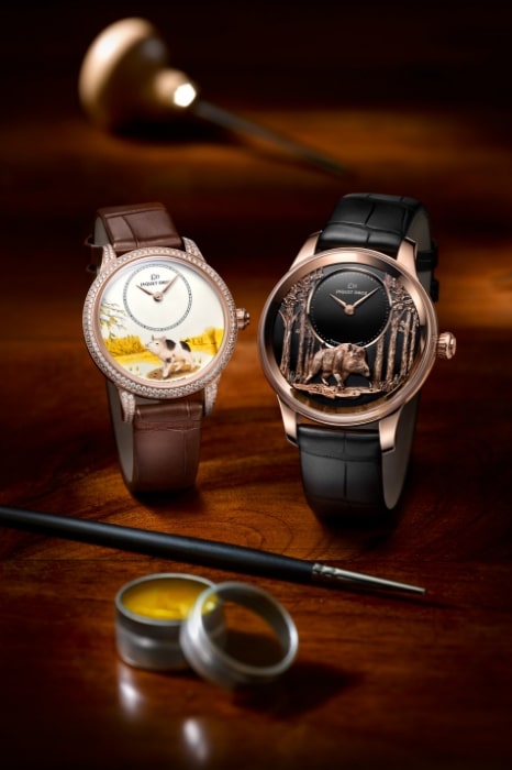 Beautiful Chinese New Year watches by Jaquet Droz