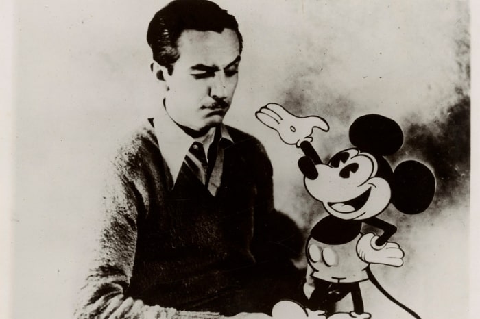 Mickey Mouse with creator Walt Disney