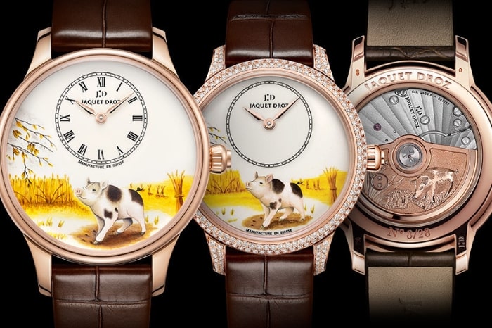 Petite Heure Minute Pig by Jaquet Droz