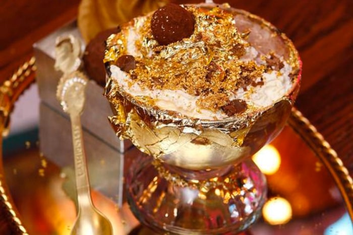 edible gold sundae