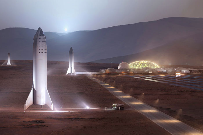 Space colonisation SpaceX Mars