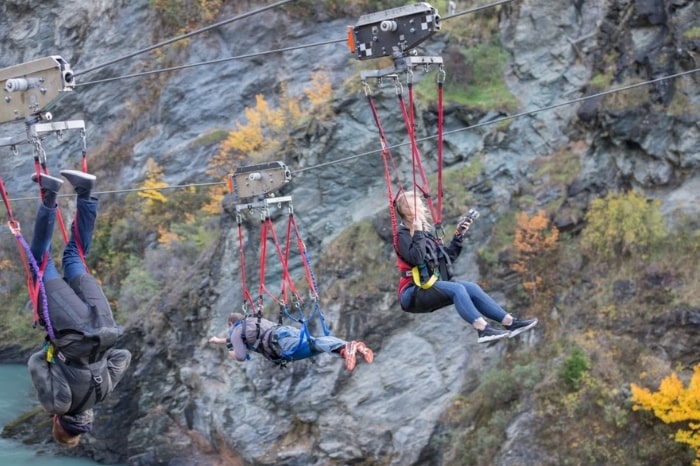 Ziplining in Queenstown