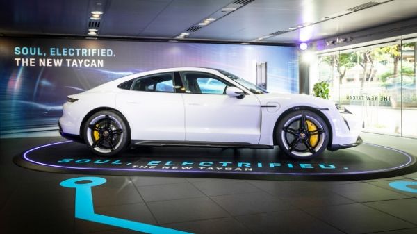 Electrified: The all-new, all-electric Porsche Taycan revs into Hong Kong