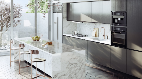 gafencu living Beautiful alternatives to marble countertops sintered stones quartzite quartz granite kitchen island materials