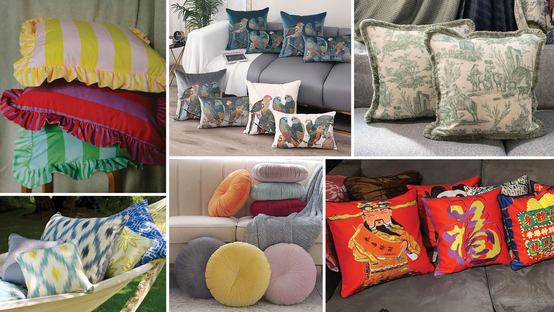 Pillow Talk: Throw down a cluster of covetable cushions to change up your interiors